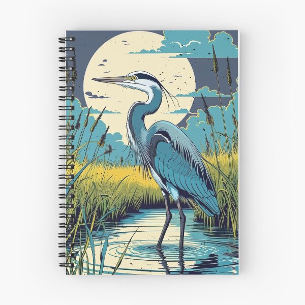 Item preview, Heron among the lake bushes designed and sold by agamilion.