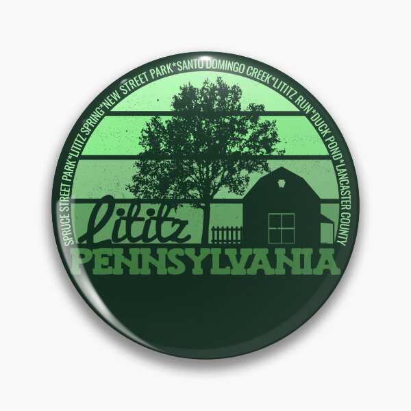 Item preview, Lititz Pennsylvania Sunset Retro Vintage Local Pride Logo designed and sold by CRHPOD20.