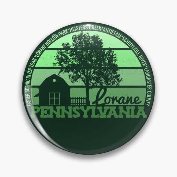 Item preview, Lorane Pennsylvania Sunset Retro Vintage Local Pride Logo designed and sold by CRHPOD20.