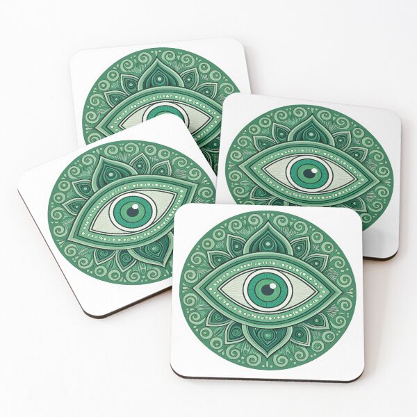 Item preview, Green Evil eye  designed and sold by Lucky 777.
