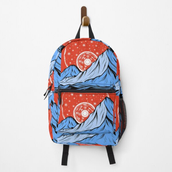 Item preview, Stylized Mountains with Sun and Starry Sky designed and sold by ART ATTACK ZONE.
