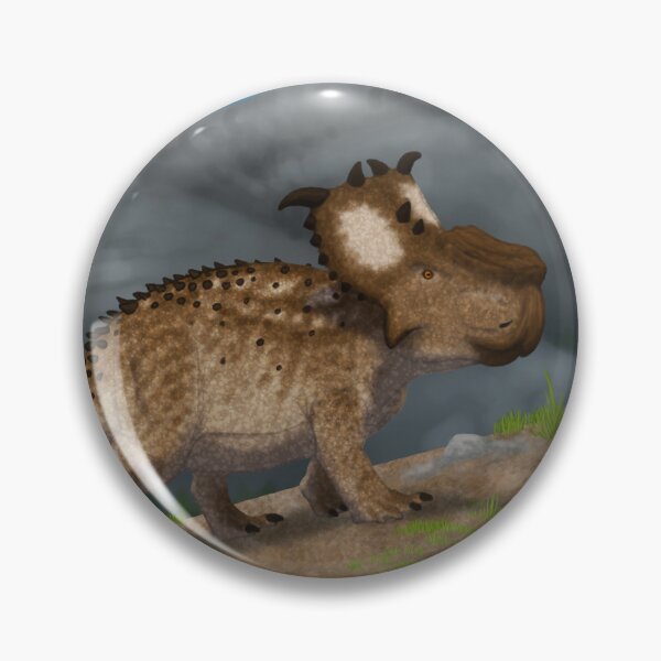 Item preview, Pachyrhinosaurus on a Mountain designed and sold by Dino-drawings.