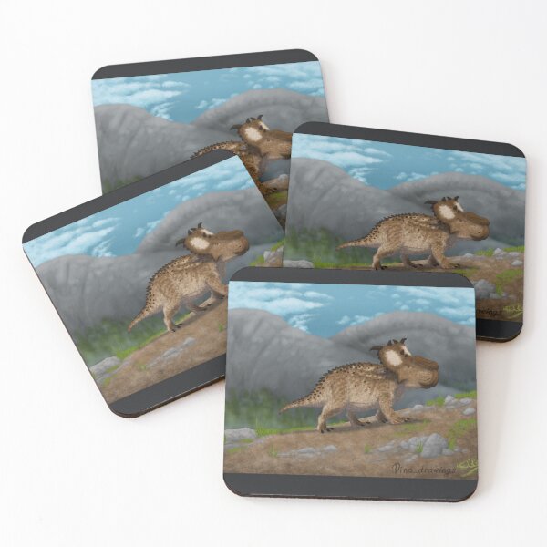 Item preview, Pachyrhinosaurus on a Mountain designed and sold by Dino-drawings.