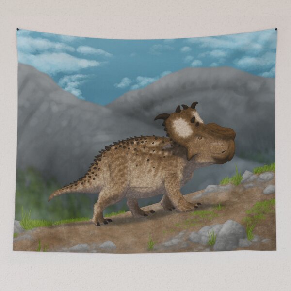 Item preview, Pachyrhinosaurus on a Mountain designed and sold by Dino-drawings.