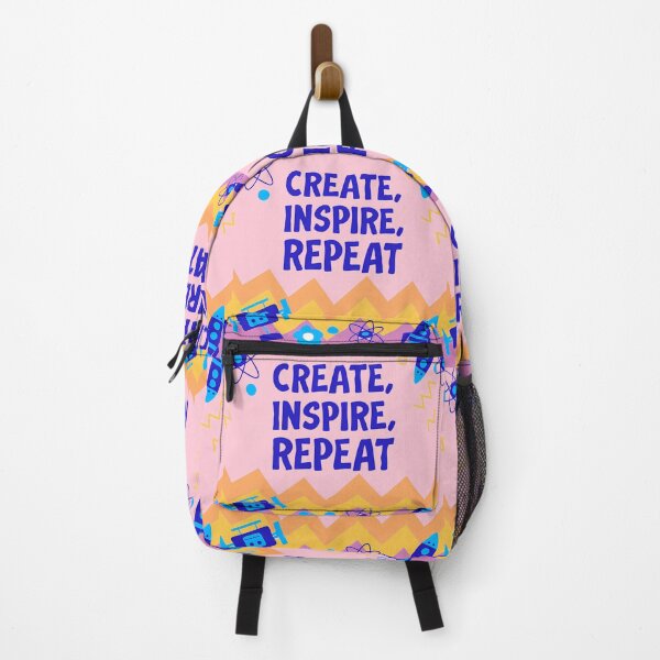 Item preview, "Create, Inspire, Repeat" Makerspace Poster Design designed and sold by ART ATTACK ZONE.