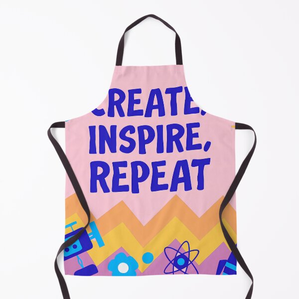 Item preview, "Create, Inspire, Repeat" Makerspace Poster Design designed and sold by ART ATTACK ZONE.