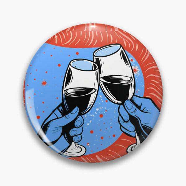 Item preview, Pop Art Hands Toasting Red Wine designed and sold by ART ATTACK ZONE.