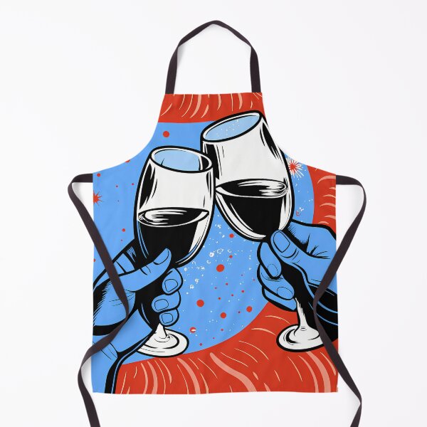 Item preview, Pop Art Hands Toasting Red Wine designed and sold by ART ATTACK ZONE.