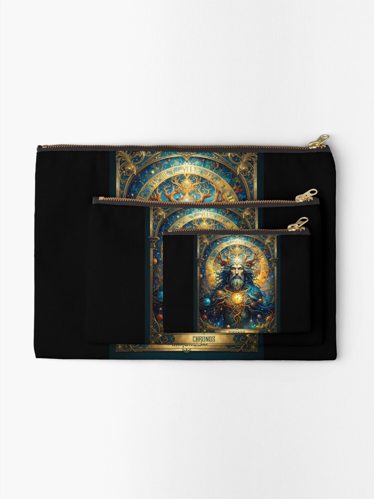 Thumbnail 2 of 4, Zipper Pouch, Chronos designed and sold by BoKev.