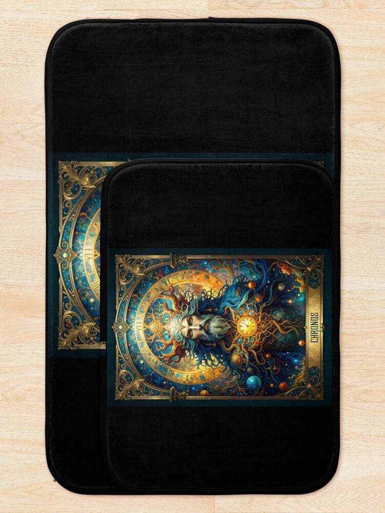 Thumbnail 5 of 6, Bath Mat, Chronos designed and sold by BoKev.