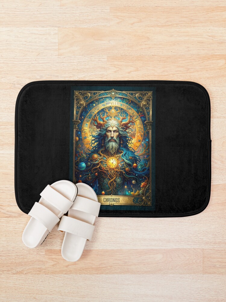 Thumbnail 1 of 6, Bath Mat, Chronos designed and sold by BoKev.
