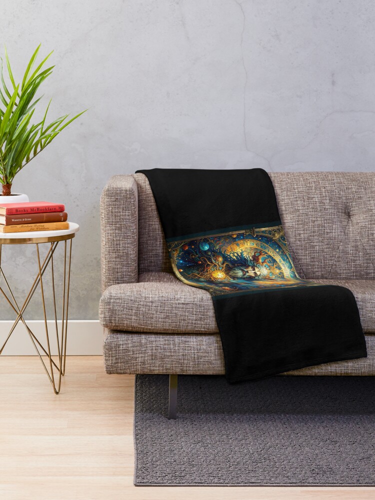 Thumbnail 2 of 6, Throw Blanket, Chronos designed and sold by BoKev.