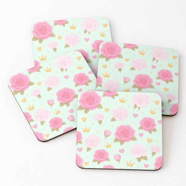 Item preview, Rose & Carnation Floral Pattern - Mint designed and sold by HIMEKARI.