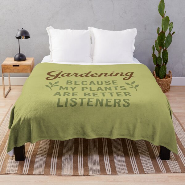 Item preview, Gardening Because My Plants Are Better Listeners – Vintage Sepia and Green designed and sold by Meandmyshop.