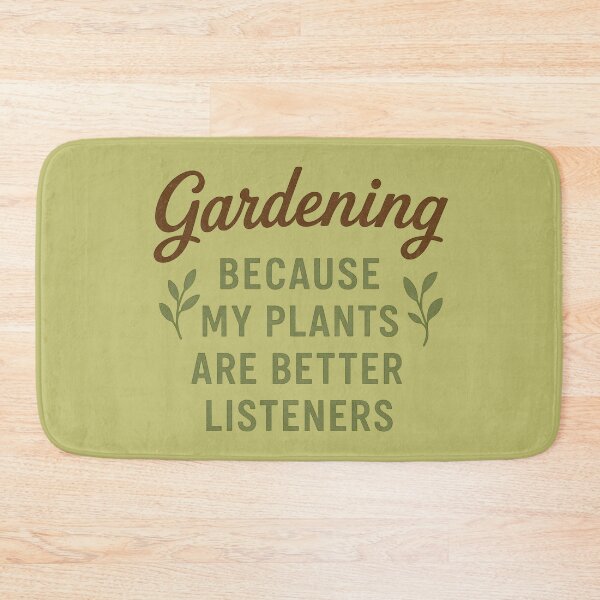 Item preview, Gardening Because My Plants Are Better Listeners – Vintage Sepia and Green designed and sold by Meandmyshop.