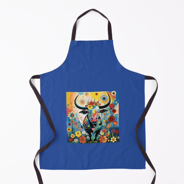 Item preview, Beautiful bull surrounded by wildflowers. designed and sold by Natalia-Vlad.