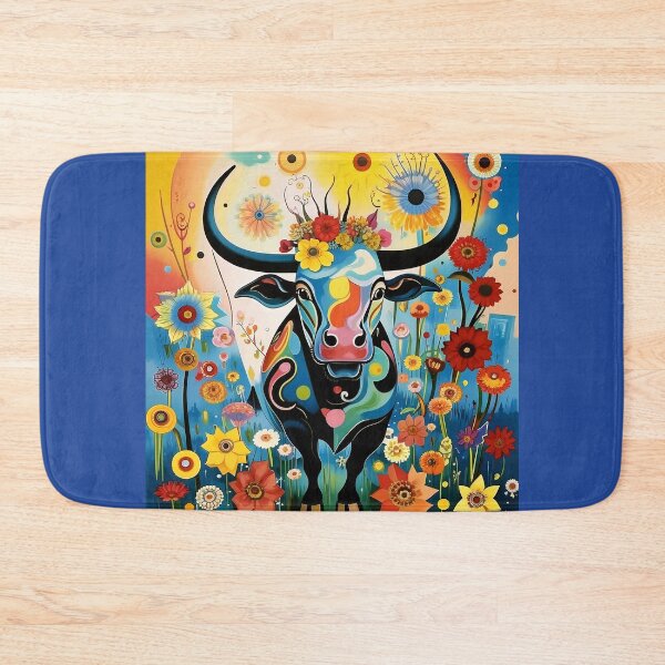 Item preview, Beautiful bull surrounded by wildflowers. designed and sold by Natalia-Vlad.