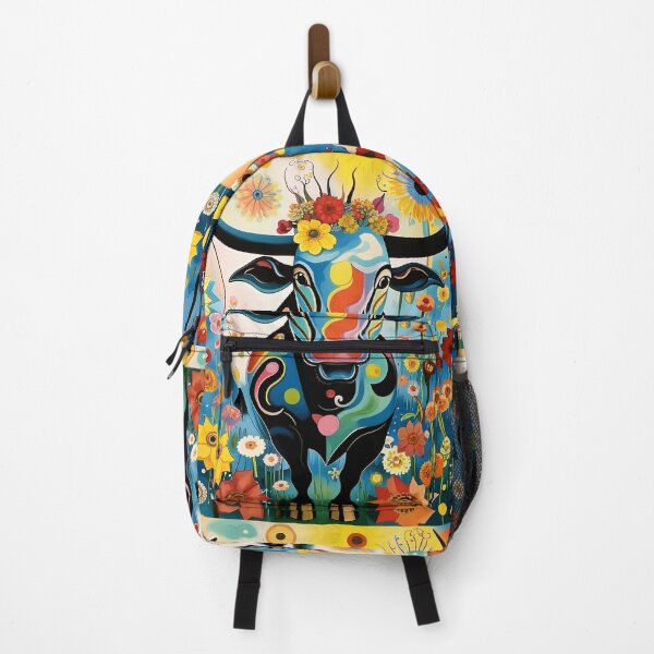 Item preview, Beautiful bull surrounded by wildflowers. designed and sold by Natalia-Vlad.