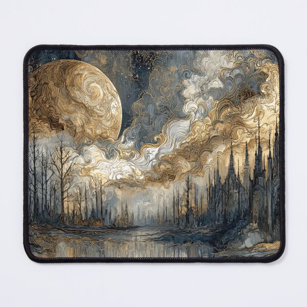 Item preview, Moonrise over the Wyrmspire Vale designed and sold by NeoNebulaArt.