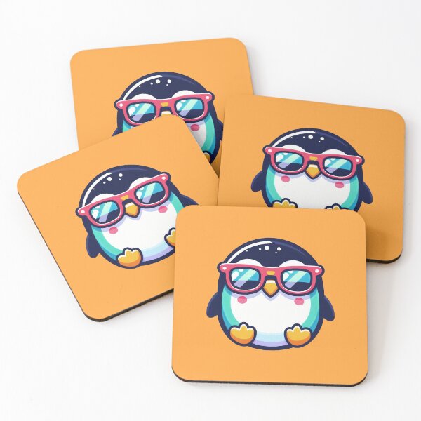 Item preview, Cool Kawaii Penguin with Sunglasses designed and sold by Dopamine Glitch.