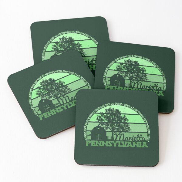 Item preview, Marietta Pennsylvania Sunset Retro Vintage Local Pride Logo designed and sold by CRHPOD20.