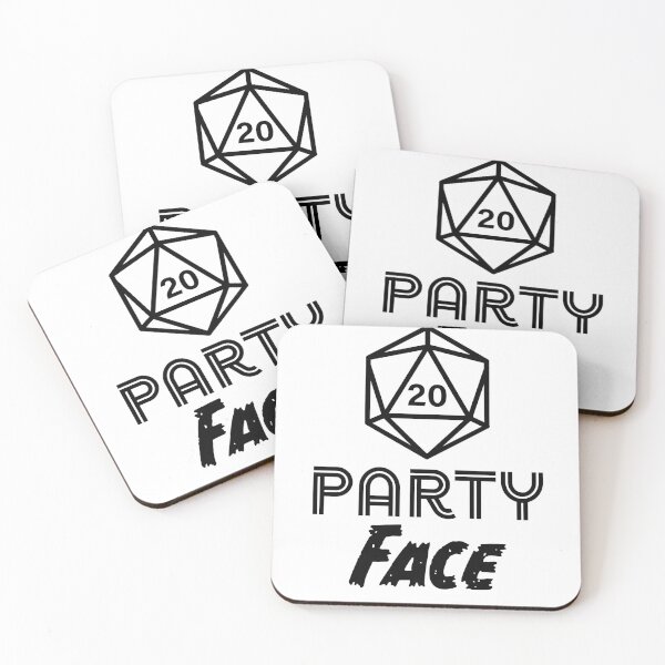 Item preview, D20 - Party Face designed and sold by Proud-Rabbit.