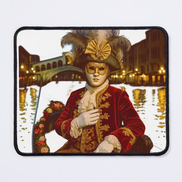 Item preview, Casanova on the Rooftop Dramatic Venetian Carnival Portrait designed and sold by branaghbel.