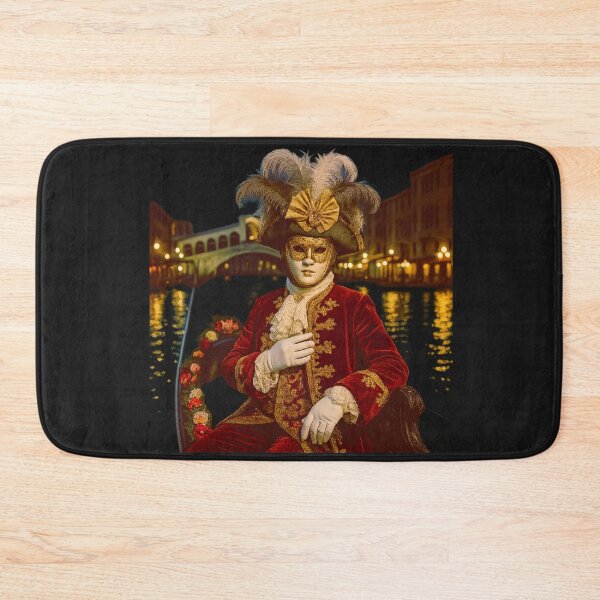 Item preview, Casanova on the Rooftop Dramatic Venetian Carnival Portrait designed and sold by branaghbel.