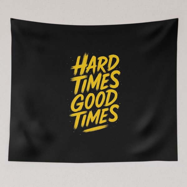 Item preview, Hard Times Good Times Tee | Bold Brush Uplift designed and sold by MarCinu Art.
