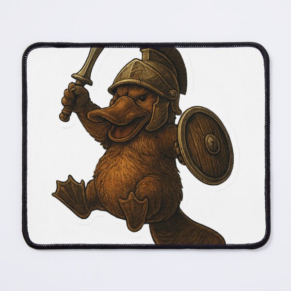 Item preview, Gladiator Platypus Warrior Sticker – Battle-Ready Beast with Attitude designed and sold by Ashes & intent .