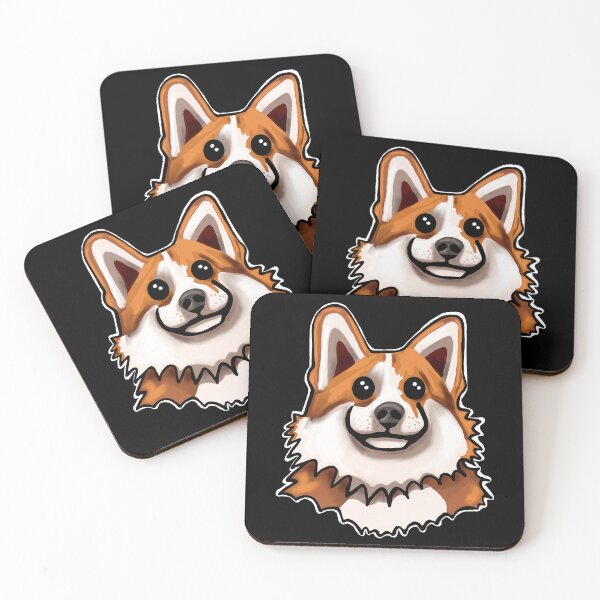 Item preview, Happy Corgi Face designed and sold by wildjellybeans.