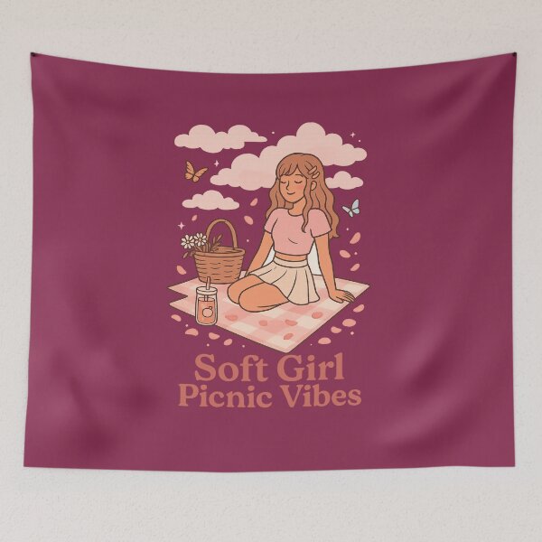 Item preview, SOFT GIRL PICNIC VIBES designed and sold by mindyourco.