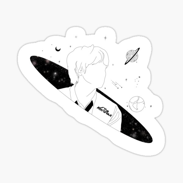 Artikel-Vorschau von Kim Seokjin Fanart inspiriert von seinem Album „Astronaut“, designt und verkauft von rooobie.