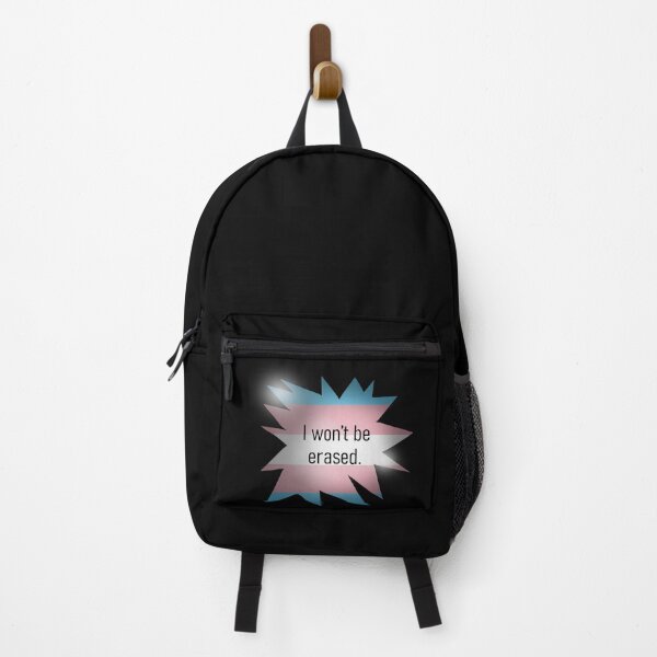 Item preview, "I Won't Be Erased" Transgender Trans Queer Pride Graphic Art designed and sold by BluOddities.