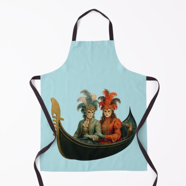 Item preview, Masked Participant in Gondola – Venetian Carnival in Full Glory designed and sold by branaghbel.