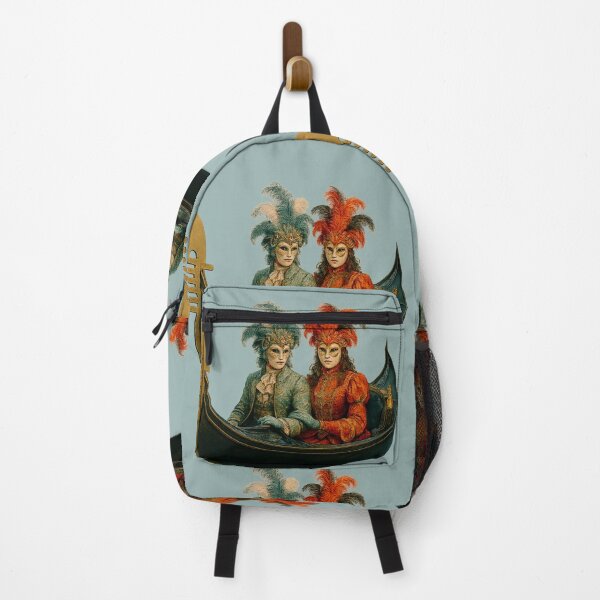 Item preview, Masked Participant in Gondola – Venetian Carnival in Full Glory designed and sold by branaghbel.