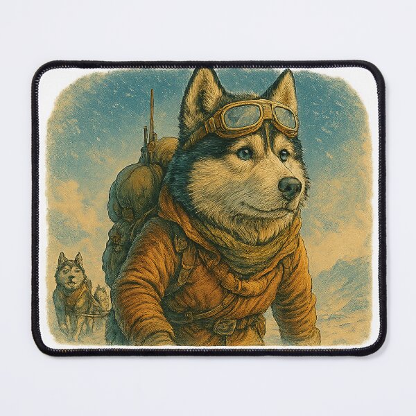 Item preview, Arctic Explorer Husky in the Arctic designed and sold by artlife709.