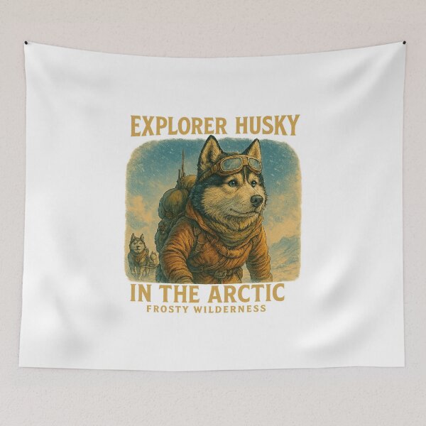 Item preview, Arctic Explorer Husky in the Arctic designed and sold by artlife709.