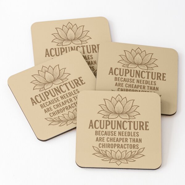 Item preview, Acupuncture Because Needles Are Cheaper Than Chiropractors – Vintage Sepia Design designed and sold by Meandmyshop.