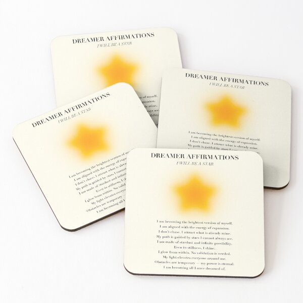 Item preview, Dreamer Affirmations Poster, "I will be a star" designed and sold by Amber Dunton.