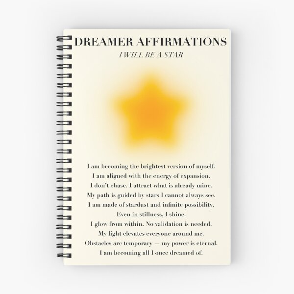 Item preview, Dreamer Affirmations Poster, "I will be a star" designed and sold by Amber Dunton.