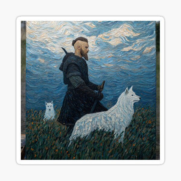Item preview, Ragnar Lothbrok | Post-impressionist painting style designed and sold by ComicsFactory.