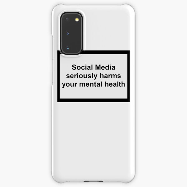 Social Media seriously harms your mental health Samsung Galaxy Snap Case