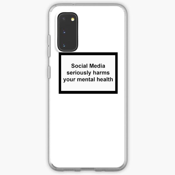 Social Media seriously harms your mental health Samsung Galaxy Soft Case
