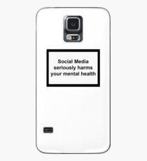 Social Media schadet ernsthaft Ihrer psychischen Gesundheit Hülle & Skin für Samsung Galaxy