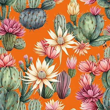 Artwork thumbnail, Multi Cacti Abstract Pattern by SmashingDeals