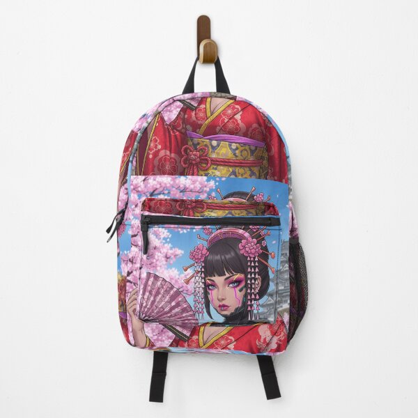 Item preview, Cyber Maiko with Castle and Cherry Blossoms designed and sold by schwa24jpn.