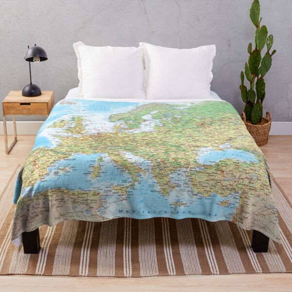 Item preview, Detailed map of Europe with its main cities, connections and sights designed and sold by SenseForMaps.