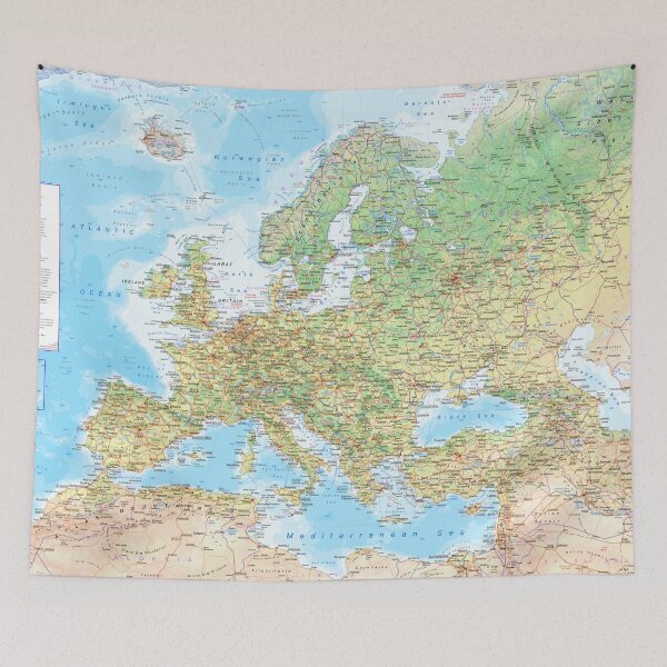 Item preview, Detailed map of Europe with its main cities, connections and sights designed and sold by SenseForMaps.