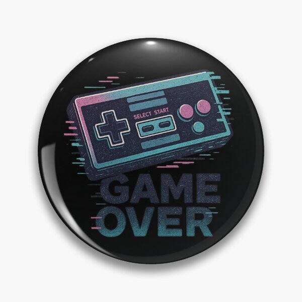 Item preview, Glitchwave Nostalgia Game Over designed and sold by Design_Your_Day.